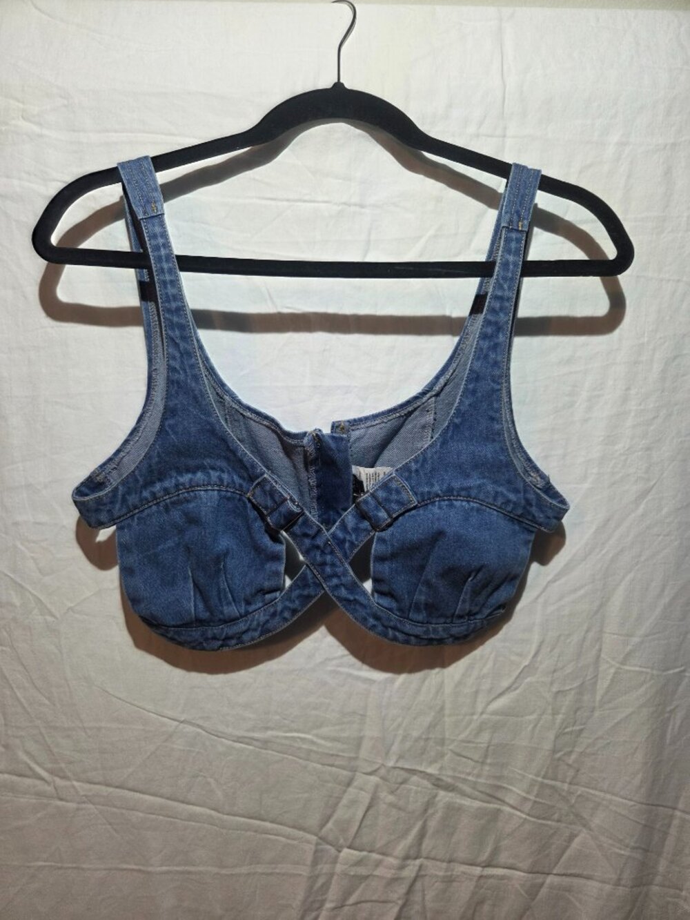 Denim Bralette Crop Top